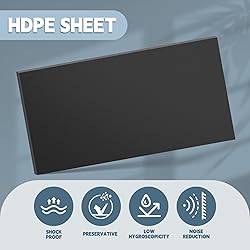 Sasylvia 1 Pcs HDPE Sheet 1/2" Thick, 24'' X