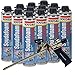 12 Cans Soudal All Season Window & Door Foam, plus AWF Pro Foam Gun