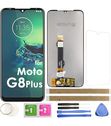 Amazon.com: Phone Case for Moto G8 Plus with Tempered Glass Screen