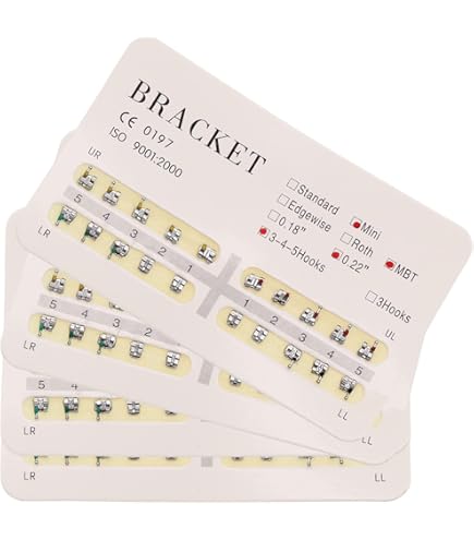 Staffa Tubo Orale Molare MBT Roth 022 40pz Staffe Ortodontiche Tubo Orale MBT/Roth .022 - Per Apparecchio Dentale Bracket Dentale .022 Acciaio Inox - Foto 10