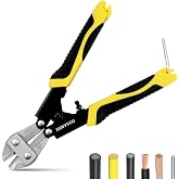 XUDYVCO 8IN Heavy Duty Mini Bolt Cutters with Labor-Saving Spring | Wire Cable Cutters with Non-Slip Handle, Powerful Cutting Capacity Wire Snips Pliers Clippers for Chain Mesh Screw Rivets