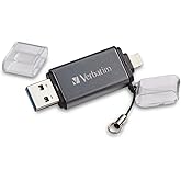 Verbatim 16GB Store ‘n’ Go Dual USB 3.0 Flash Drive for Apple Lightning Devices - Graphite