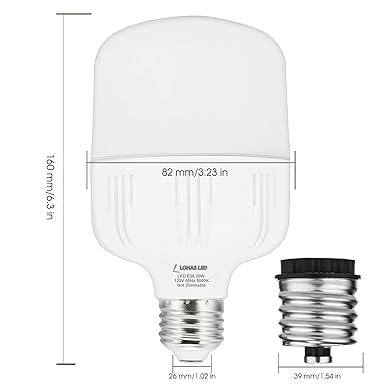 Lohas LED bombillas, 150 W, equivalente a 20 W E26 LED ...