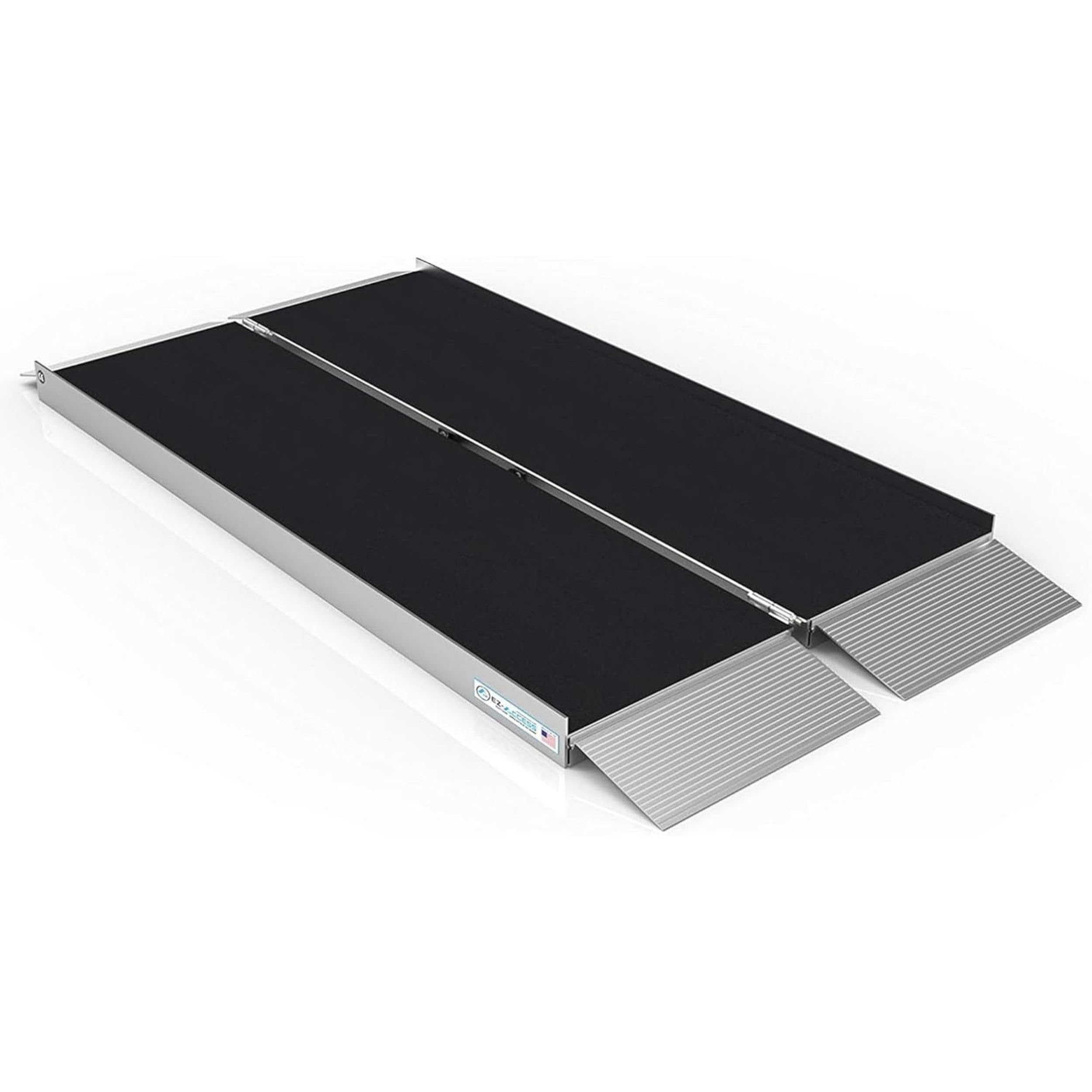 EZ-Access - Rampa portátil para silla de ruedas - Rampa para discapacitados para entrada a casa, rampas portátiles para sillas de ruedas con superficie antideslizante y placas de transición inferiores autoajustables - Maleta de 5 pies plegable