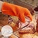 ThermoPro TP100 Silicone BBQ/Cooking Gloves Heat Resistant Up to 392°F, Chef Grilling Accessories Insulated Silicone Oven Mitts Gloves for Cooking Baking Barbecue Potholder - One Size fits All