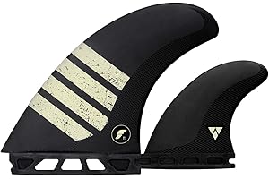 FUTURES Future Fins FT1-V2 Alpha Twin Fin Set, Carbon/Tan