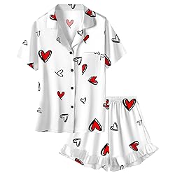 Umeyda Girls Satin Silky Collar V Neck Ruffle Short