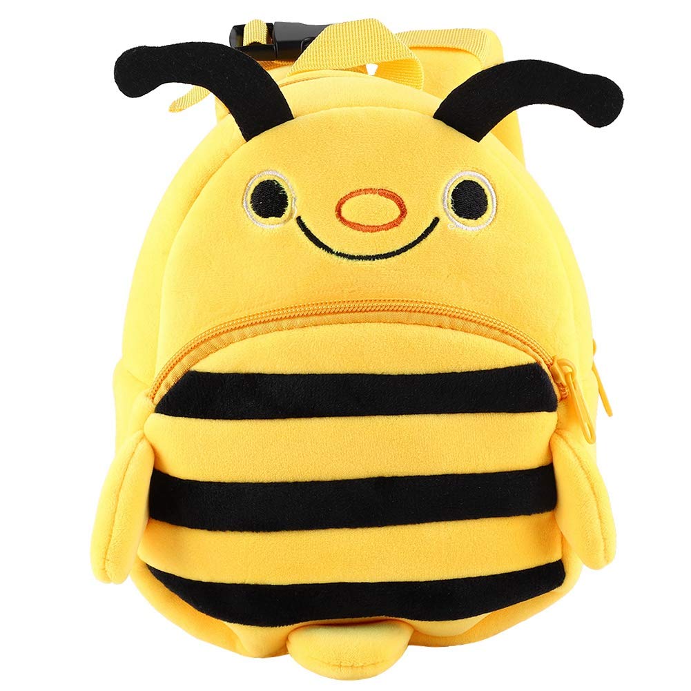 GOTOTOP Children's Backpack Cute Bee Pre-School Kindergarten Cartoon Book Bag Oxford Cloth Travel Daypack for Kids Boys Girls Children's Day