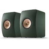 KEF LS50 Meta Passive Hi-Fi Bookshelf Speakers, Moss Green | Passive Hi-Fi Bookshelf Speakers | Home Theater Speakers | High-Resolution Sound for Music, TV and Movies