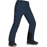 Pioneer Camp Men's Snow Ski Pants Waterproof Insulated Fleece Lined Softshell Snowboard Outdoor Hiking with Zipper Bottom Leg