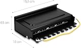 kwmobile 8 Port RJ45 Cat6 Shielded Patch Panel Network Splitter STP Ground Wire view 2