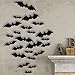 Antner 36pcs Halloween 3D Bats Decorations Bats Wall Sticker Realistic Scary Black Bats Wall Decal Halloween Party Supplies Halloween Eve Decor Sticker for DIY Home Window Indoor Decor