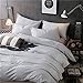 Bedding Cotton Striped Pillowcases (Pack of 2),Standard Queen Pillow Covers with Envelope Closure End,20