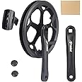 BALINGE Prowheel Bike Crankset 48T/52T - 170mm Universal Square Crankset Set Double Chain Cover 170MM Crank Aluminium Alloy Arm for Single/1/6/7/8 Speeds City Bike,Fat Bike,E-Bike,Folding Bike