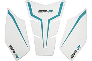 NIGHT CAT Motorcycle Tank Pad,Motorcycle Fuel Tank Protector,Gas Tank Decals Compatible With CFMOTO 675SR CF MOTO SR675 675 SR(White 3pcs)