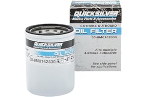 Quicksilver 8M0162830 Oil Filter for Mercury and Mariner FourStroke Outboards 25-115hp