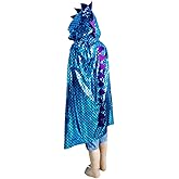 Boys Girls Kids Dinosaur Cape Dragon Hooded Cloak Halloween Costume Christmas Fancy Cape Cosplay Costumes