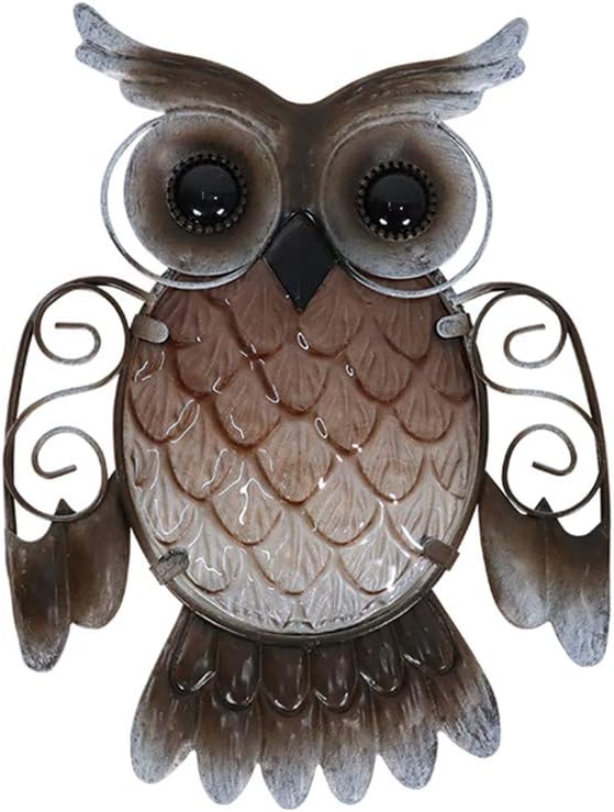 Plaques & Wall Art - LIFFY 9 Inch Little Owl Wall Decor Outdoor Indoor Adorable Owl Hanging Decorations Garden Fence Wall Art Ornaments Outside for Porch,Patio,Yard