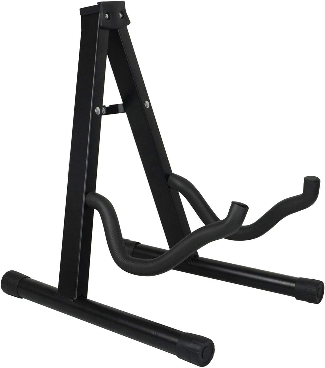 Guitar Stand, A Frame Foldable Universal For All Guitars, Acoustic Electric Bass Stand, Black