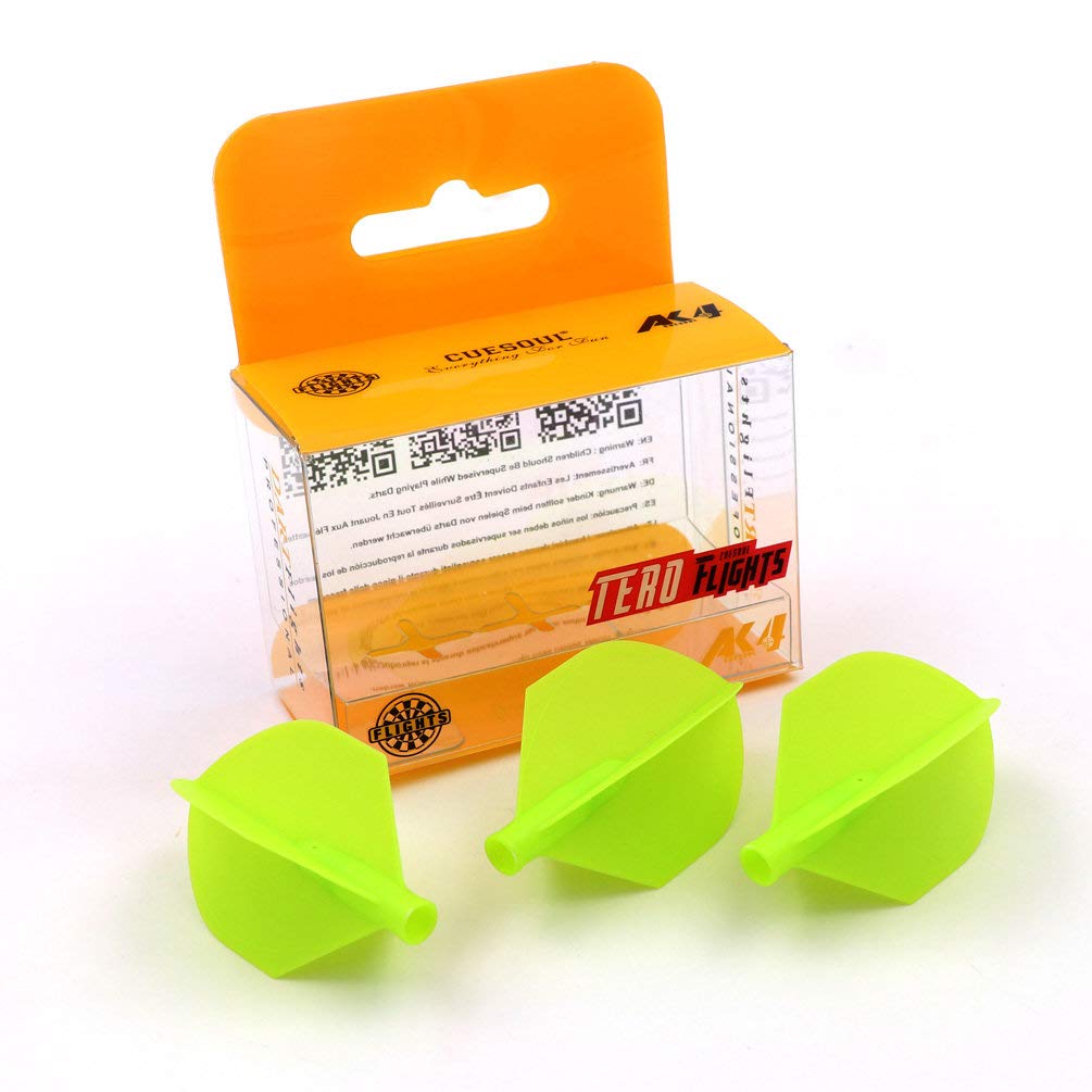 CUESOUL TERO AK4 Green Dart Flights Shield Shape,Set of 3 pcs(CS-AK4+6DPYS) — image 1