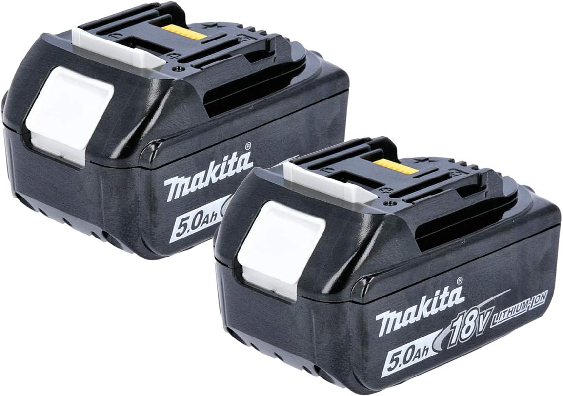 Makita Genuine BL1850B 18V 5.0Ah Battery Twin Pack for Makita DJR183Z, DJR185Z, DJV180Z, DJV181Z, DSS610Z, DSS611Z, DTD152Z