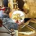 Gold Leaf Gold Foil Imitation Gold Leaf, Silver Leaf, Rose Gold Leaf for Slime, Arts, Gilding Crafting, Decoration, 300 Pieces