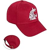Desert Cactus Washington State University Baseball Hat WSU Cougars Cougs Brimmed Embroidered Hats Cap Adjustable Cloth Strap