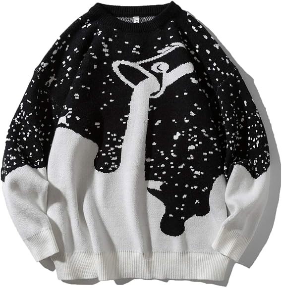 Amazon メンズ セーター 大きいサイズ おしゃれ 丸首 シンプル 厚手 デザイン感いい トップス かっこいい 長袖 チクチクしない 春秋冬 暖かい 冬服 カジュアル きれいめ 無地 防寒 韓国ファッション ケーブル 編み ニット セーター 通販