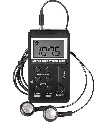 Radio AM/FM De Poche Aiwa RS-55/BK Avec écouteurs Stéréo En Métal - Noir