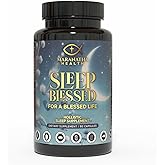 Maranatha Health: Sleep Blessed: Sleep Aid Formula with Magnesium Bisglycinate Chelate, Ashwagandha, GABA, L-Tryptophan, 5-HTP, Zinc, and Melatonin. Natural Sleep Aid and Mood Balanced. 90 Capsules.