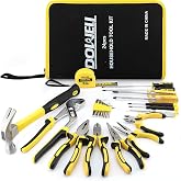 DOWELL 24 pcs Homeowner Tool Set, Home Repair Hand Tool Kit | with Portable Zipper Tool Bag