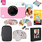 KODAK Printomatic Full-Color Instant Print Digital Camera Colorful Photos On Zink 2x3" Sticky-Back Photo Paper 5MP Gift Bundl