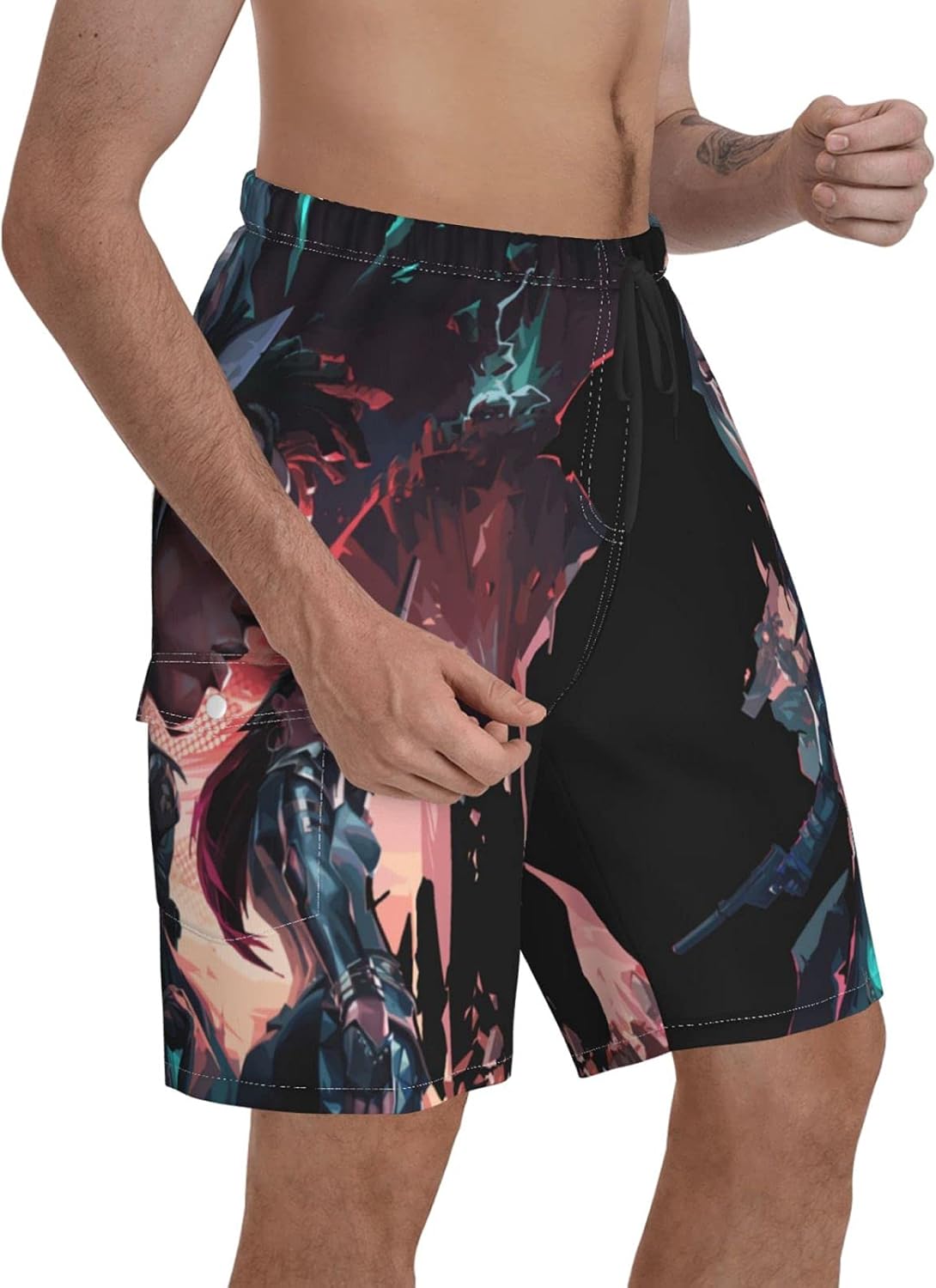 Valorant Men's Swim Trunks, Shorts with Pocket and for