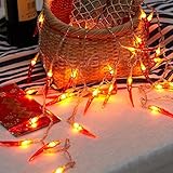 Dreamworth Red Chili String Lights,10ft 20 LED Chili String Lights Battery Operated Fairy Lights for Wedding, Chinese New Year,Spring Festival,Party Decoration,Christmas