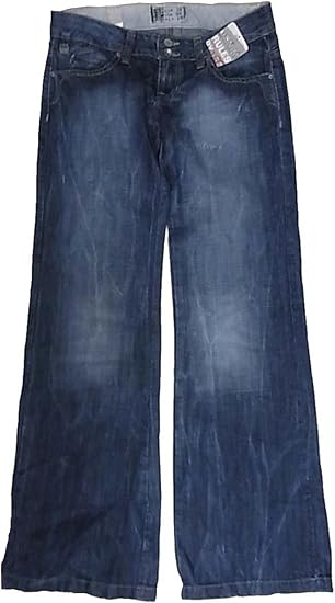 Amazon Zara ザラ ローライズ アタリ加工 ワイドジーンズ インディゴ 26 ジーンズ 通販