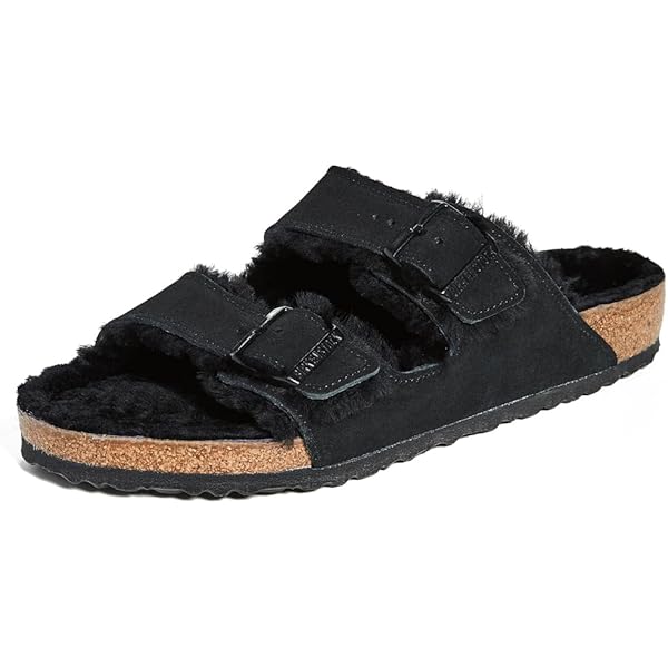 Amazon.com | Birkenstock Arizona, Sandal for Men 42 Black | Slides