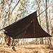 Hammock Rain Fly Tarp - 100% Waterproof SilNylon Hammock Tent, Oversized Double Parachute Style Hammocking, Lightweight Tarp Tent Ideal for Camping & Backpacking, Essential Hammock Cover Accessory