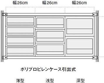 Amazon 無印良品 ポリプロピレンケース 引出式 浅型 3段 V 幅26 奥行37 高さ32 5cm 収納ケース ボックス オンライン通販