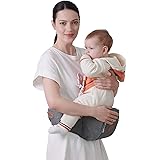 SUNVENO Baby Hipseat Carrier, Ergonomic Hip Seat for Mom Lightweight Certified Fabrics Soft Carrier for Newborns, Toddlers, C