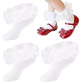 Santgoo Baby Girls Socks Toddler Ruffle Socks Infant Princess Dress Socks For Newborn baby