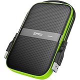 Silicon Power 2TB Rugged Armor A60 Shockproof/Water-Resistant USB 3.0 2.5" Portable External Hard Drive for PC and Mac, Black (SP020TBPHDA60S3KEU)