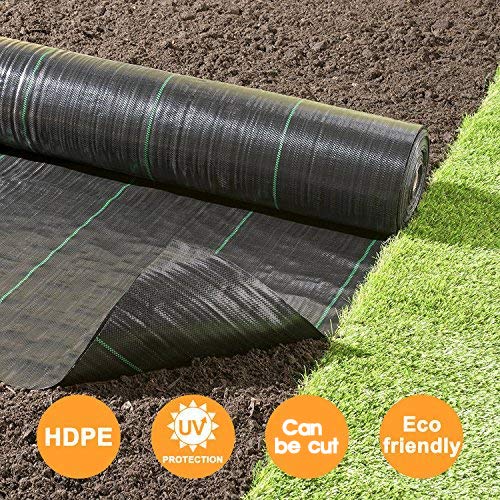 · Petgrow · Heavy Duty Weed Barrier Landscape Fabric for Outdoor Gardens, Non Woven Weed Blockr