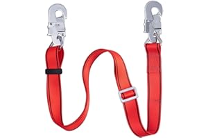 HandAcc Hunting Safety Belt with Adjustable Lanyard, Tree Climbing Belt Restraint Lanyard