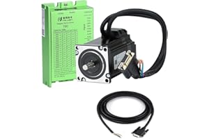 RTELLIGENT Nema 23 Stepper Closed Loop Servo Motor and Driver Kit 2 Phase 1.3NM 4.0A Position Encoder with 30cm Cable + Encoder Extension Cable