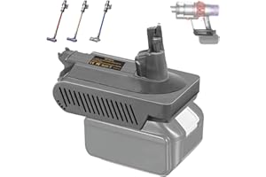 JJXNDO V10 Adapter for Makita 18V to for Dyson V10, Battery Adaptor for Makita 18V Lithium Battery Convert to Work for Dy.Son V10 Cyclone Animal Absolute Fluffy SV12 Vacuum Cleaner(Not V10 Battery)