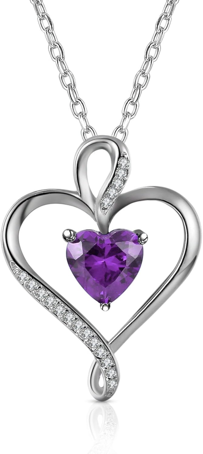 ametista per donne argento sterling