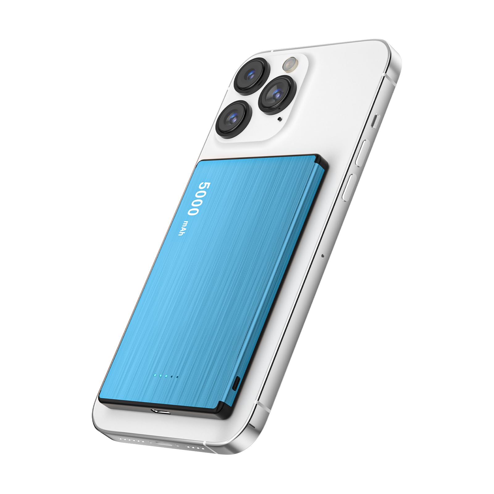 Photo 1 of iAXBi Magnetic Portable Charger, 5000mAh Wireless Power Bank with 20W USB-C to USB-C+PD Fast Charging Cable, Mag-Safe Battery Pack Magnetic Charger for iPhone 16/15/14/13/12/11 Pro/Pro Max/Plus