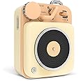 MUZEN Mini Bluetooth Speaker, Button Small Cute Portable Metal Retro Wireless Speaker with Loud Volume Great Sound and Portable Lanyard & Gift Bag for Office Classic Vintage Decor