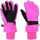 XTACER Boy's Girl's Kid's Ski Snow Gloves Snowboard Winter Warm Cold Weather Gloves for Boys Girls Children