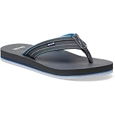 Sanuk Mens Ziggy ST | Flip Flops for Men | Mens Sandals | Beach Sandals | Water Friendly &amp; Lightweight | Comfort Footbed